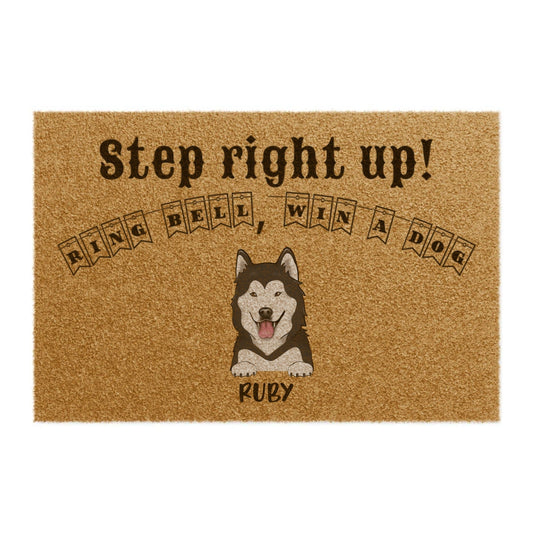 Customized One Dog Doormat