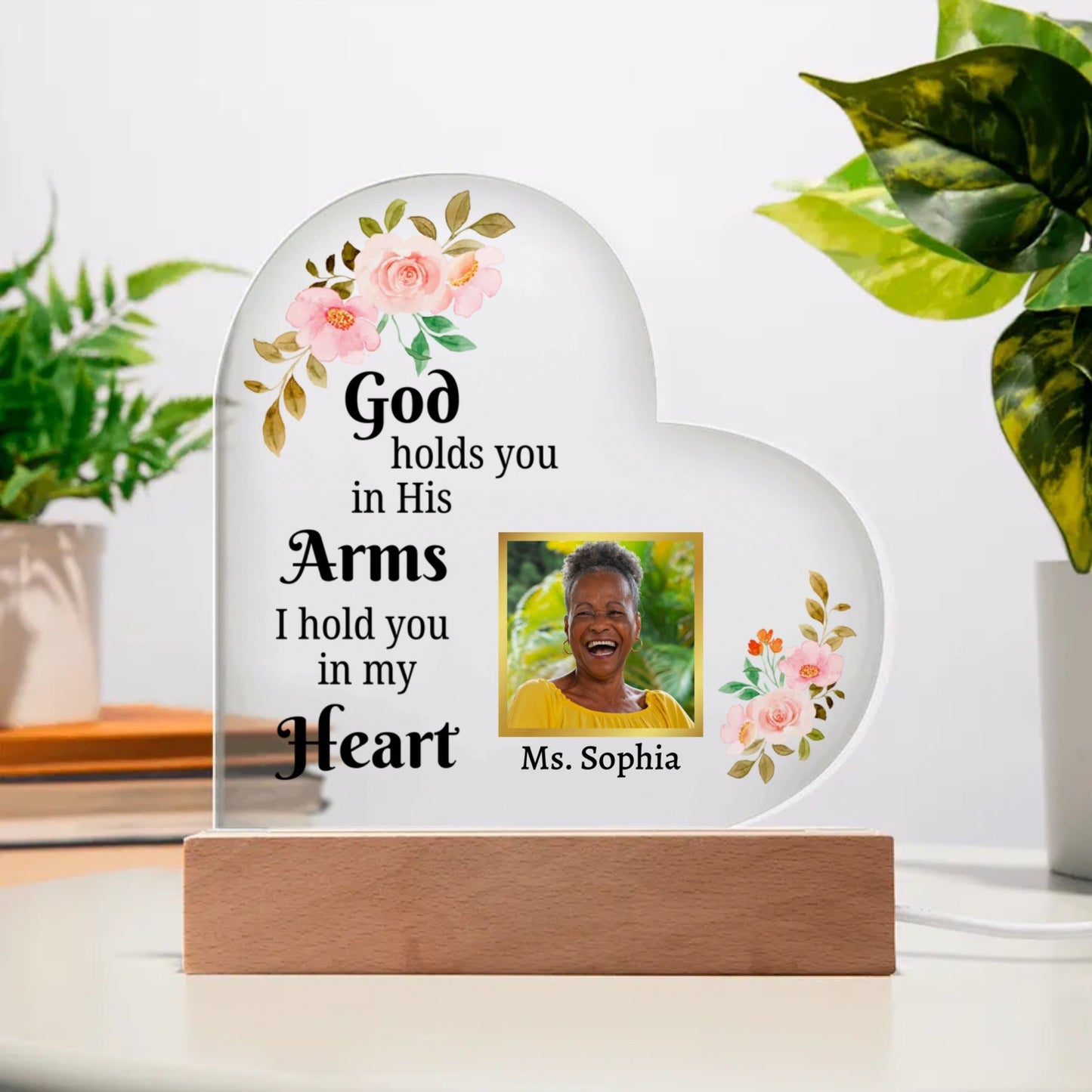 Memorial Acrylic Heart Plaque