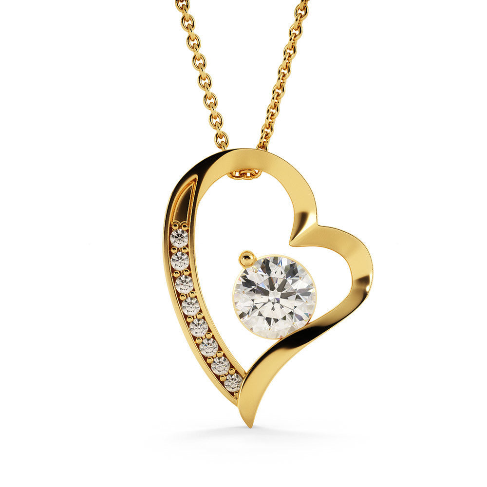 To My Soulmate Forever Love Necklace - 18k yellow gold finish