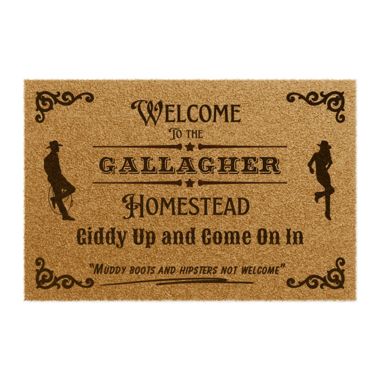 Customized Name Homestead Doormat