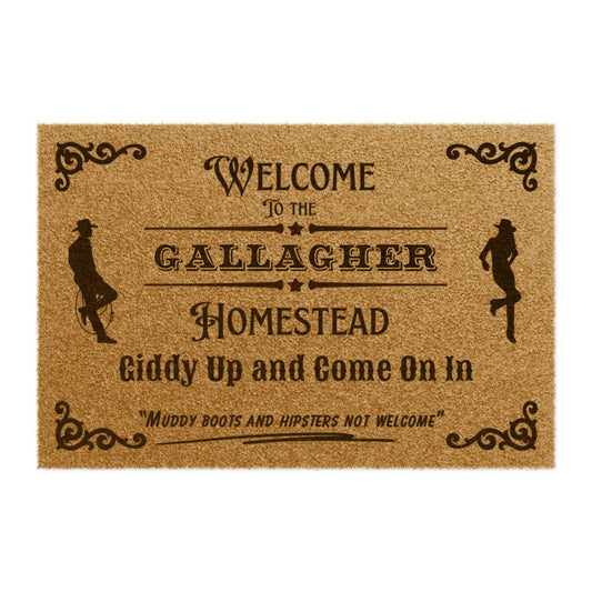 Customized Name Homestead Doormat