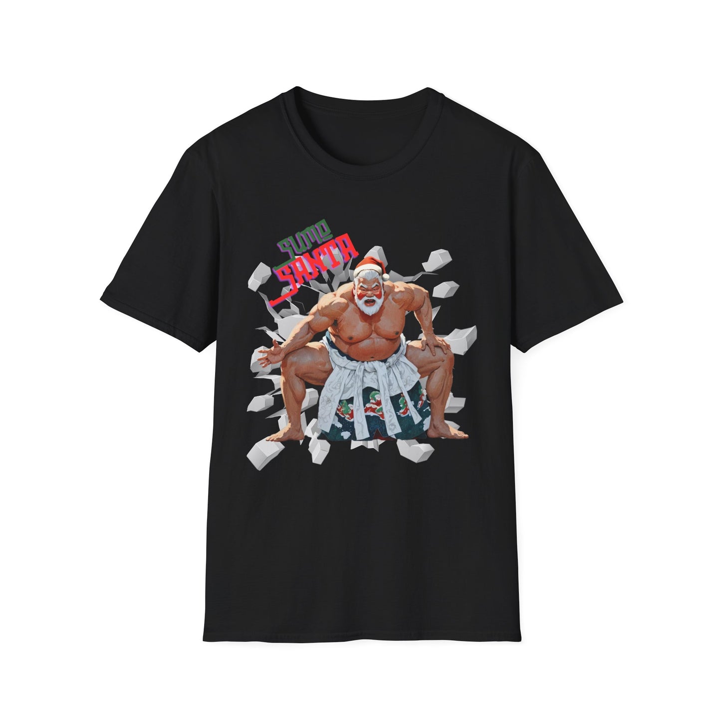 Sumo Santa Unisex Softstyle T-Shirt