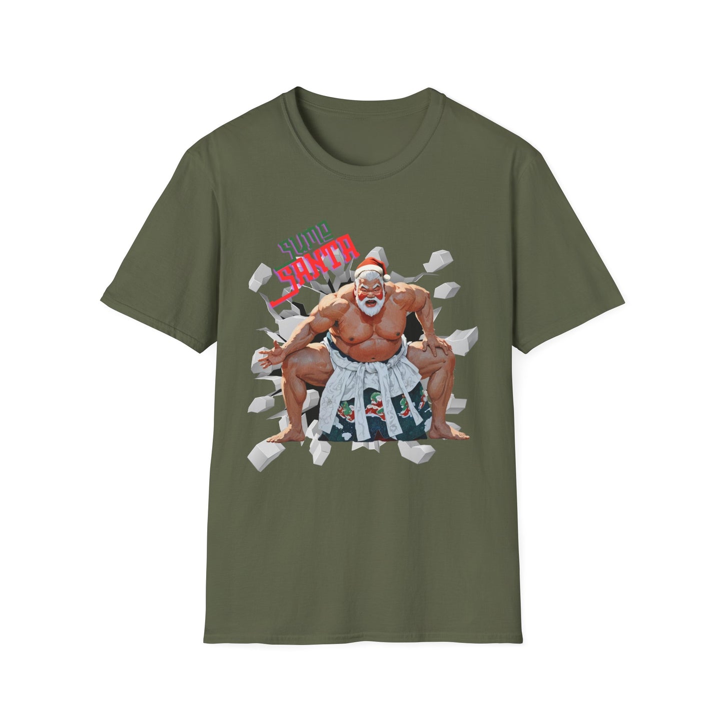 Sumo Santa Unisex Softstyle T-Shirt