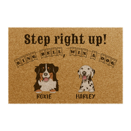 Customized Two Dog Doormat