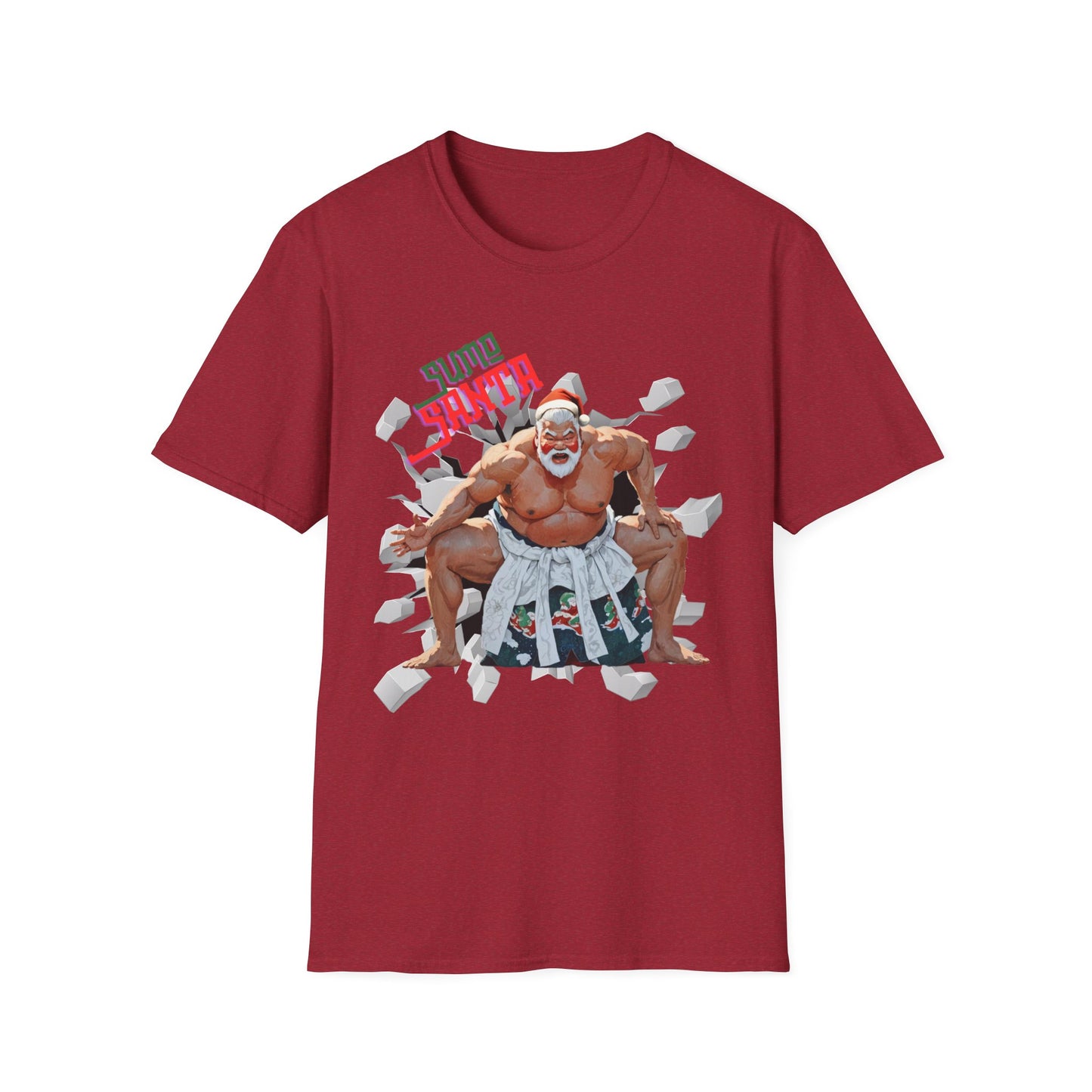 Sumo Santa Unisex Softstyle T-Shirt