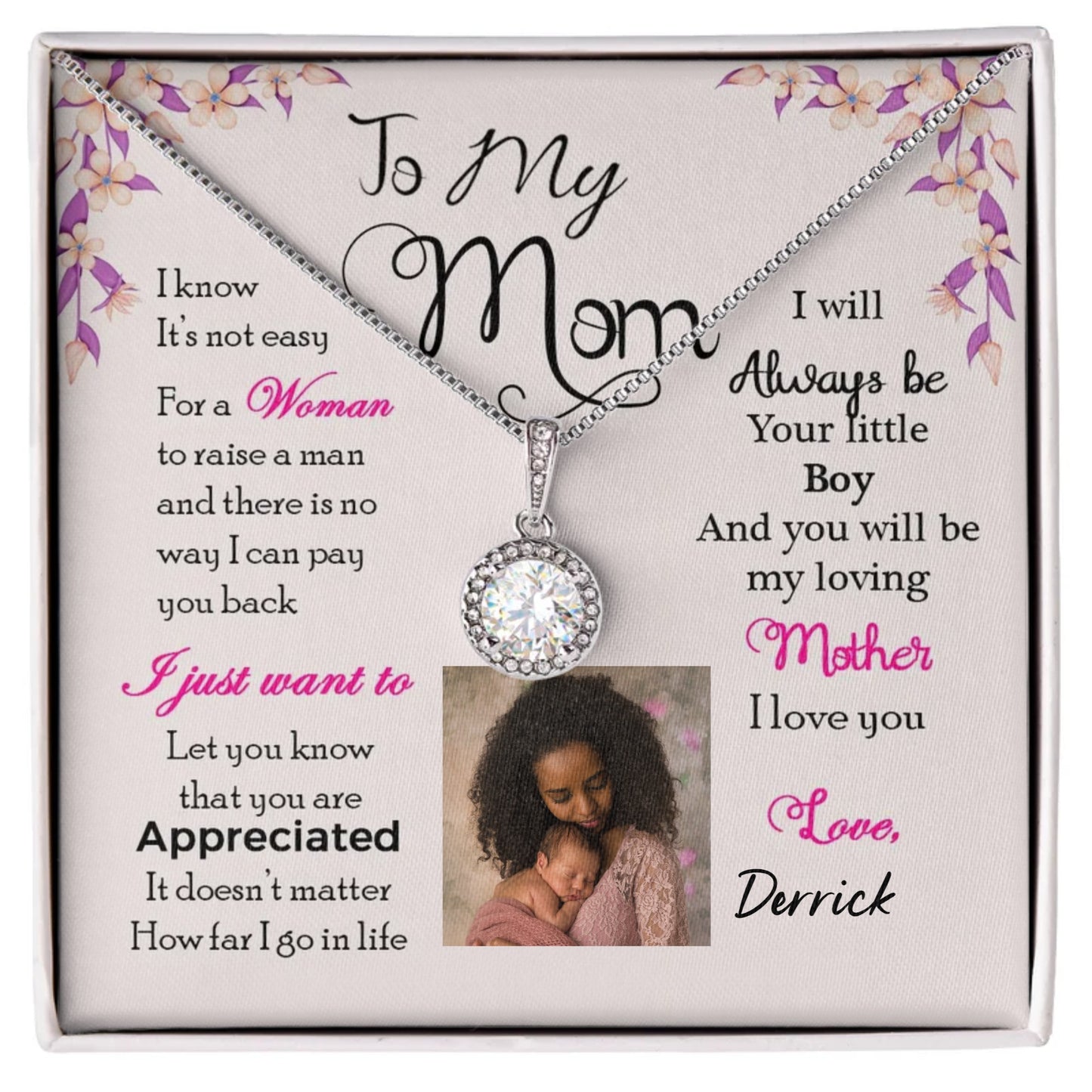 To My Mom Eternal Hope Necklace