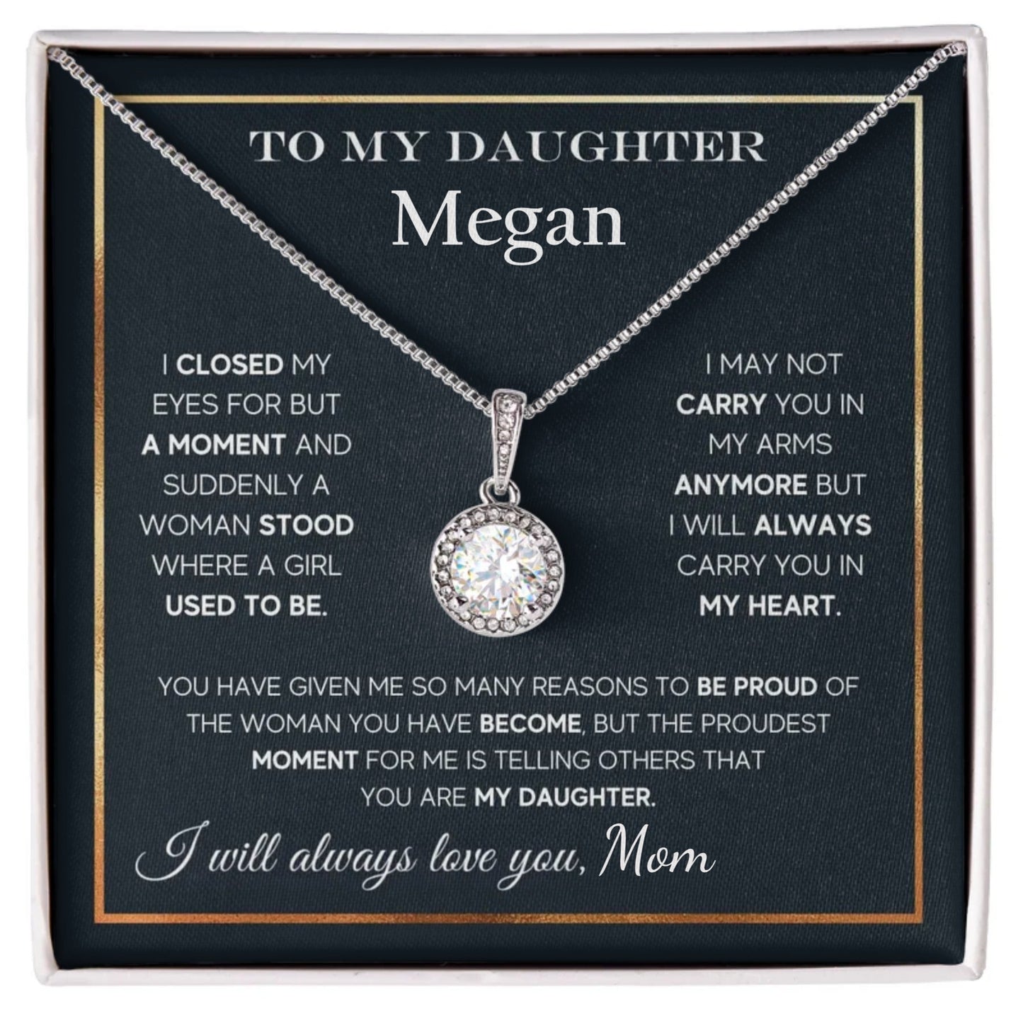 To My Daughter Eternal Hope Necklace