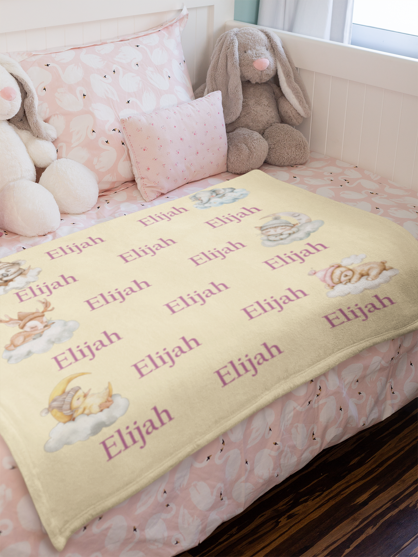 Customized Animal Baby Fleece Blanket