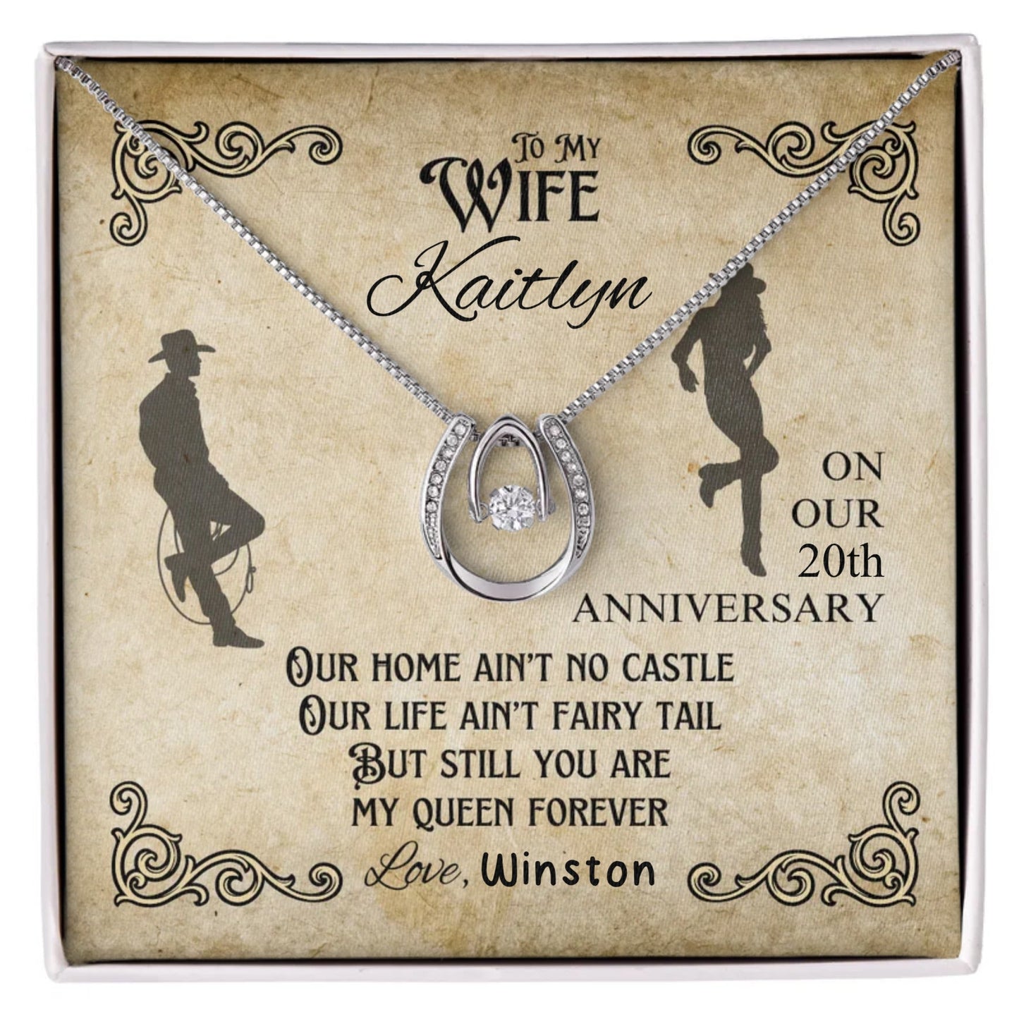 On Our Anniversary Lucky in Love Necklace