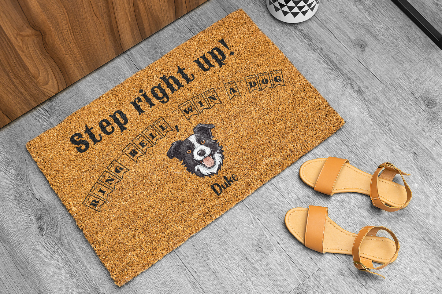 Customized One Dog Doormat