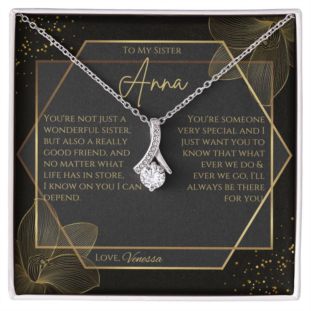 To My Sister Alluring Beauty Necklace