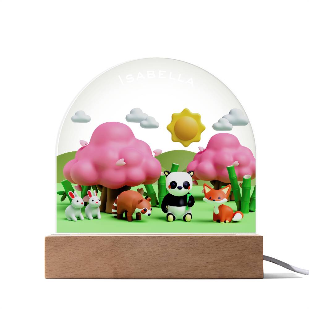 Acrylic Dome Plaque Japan Night Light