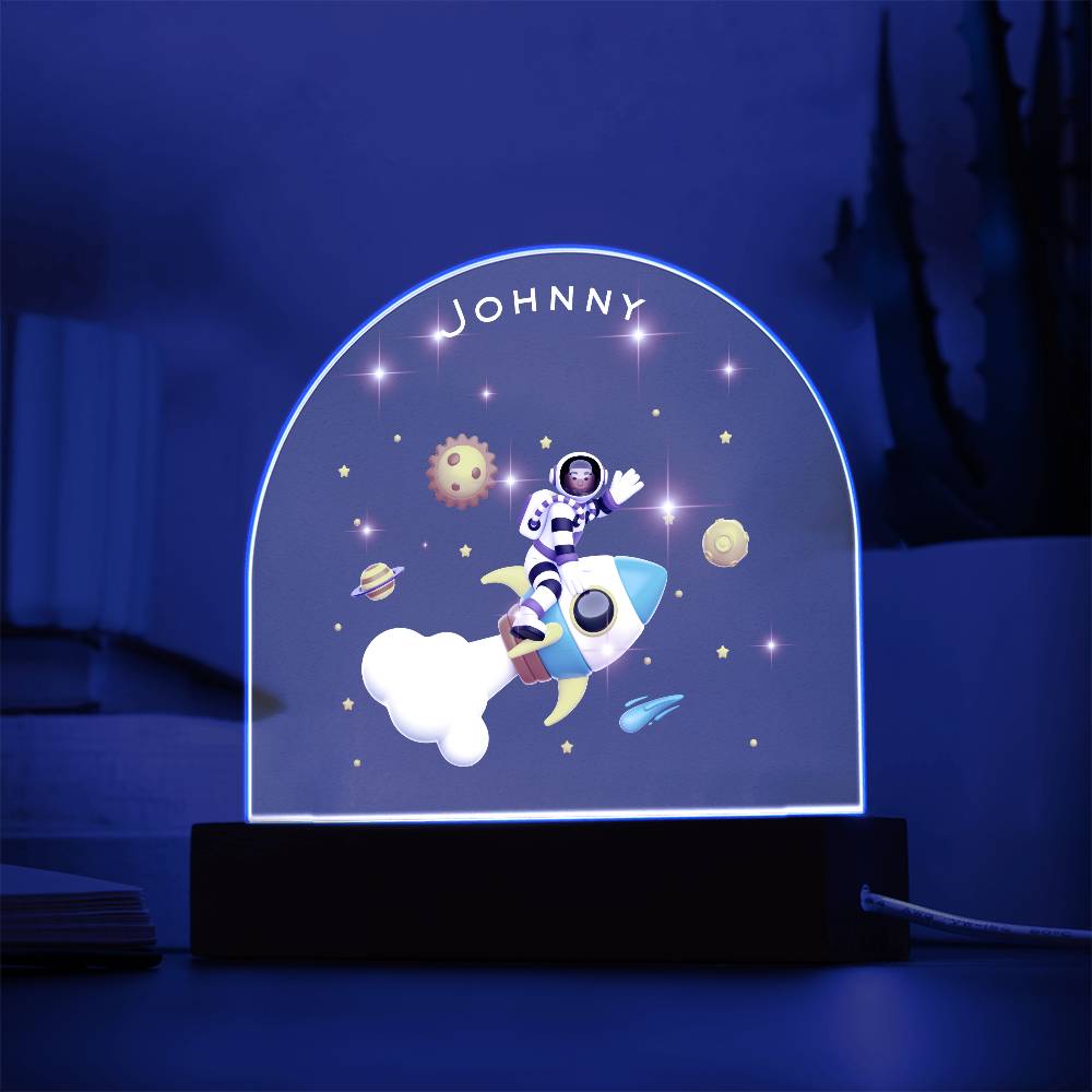 Acrylic Dome Plaque Astro Man Night Light