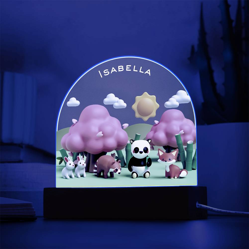 Acrylic Dome Plaque Japan Night Light