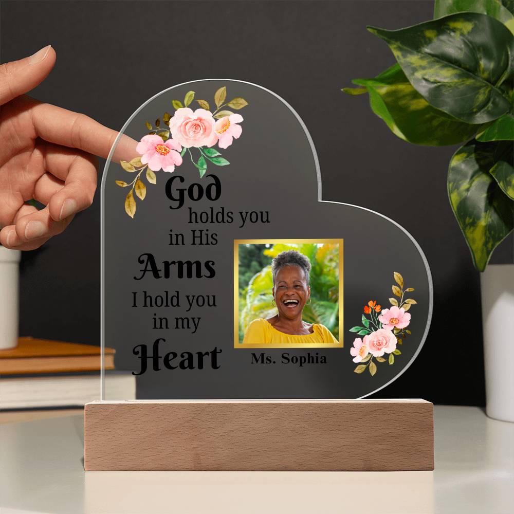 Memorial Acrylic Heart Plaque