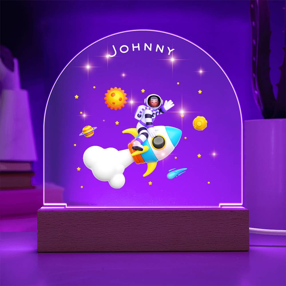 Acrylic Dome Plaque Astro Man Night Light