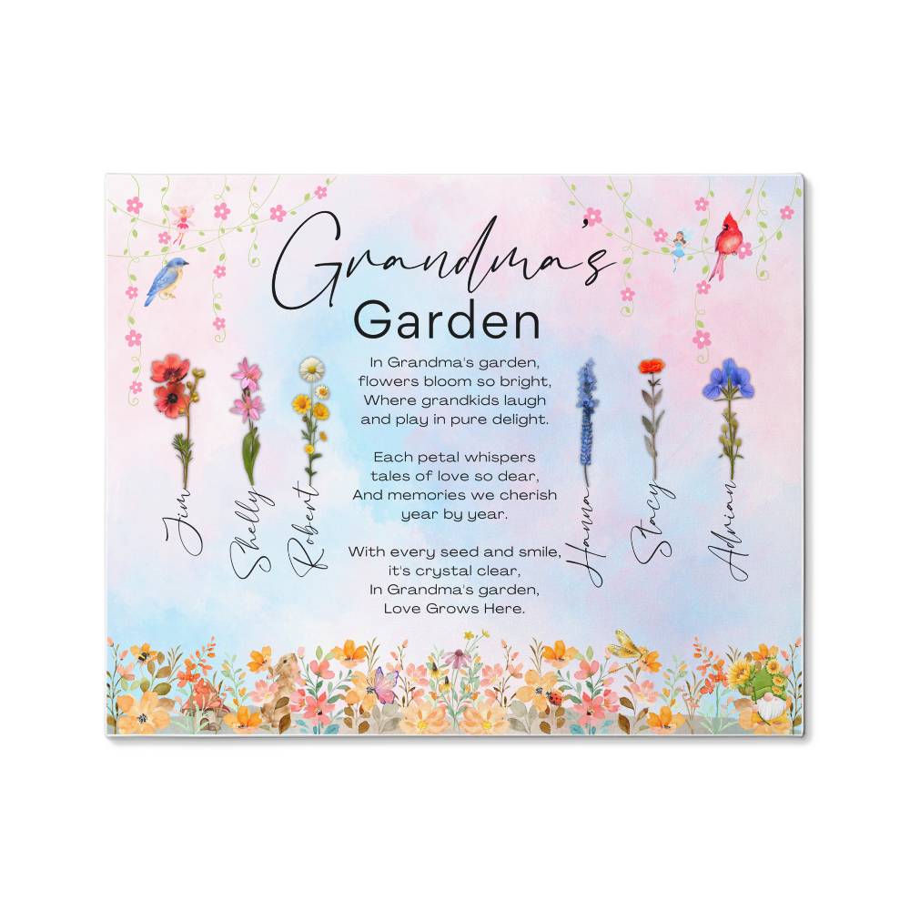 Grandma's Garden Customized Gallery Wrapped Canvas