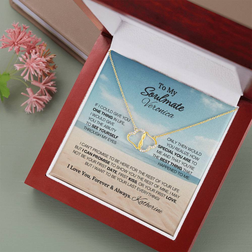 To My Soulmate Everlasting Love Necklace