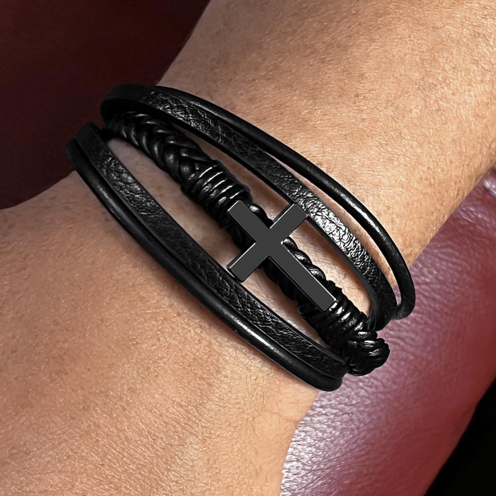 Trust Yourself Men's Cross Bracelet